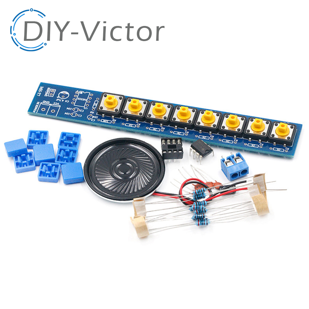 Diy Audio Electronics Kit - 1 セット DIY キット NE555 コンポーネントエレクトロニクスエレクトリックピアノオルガンモジュール