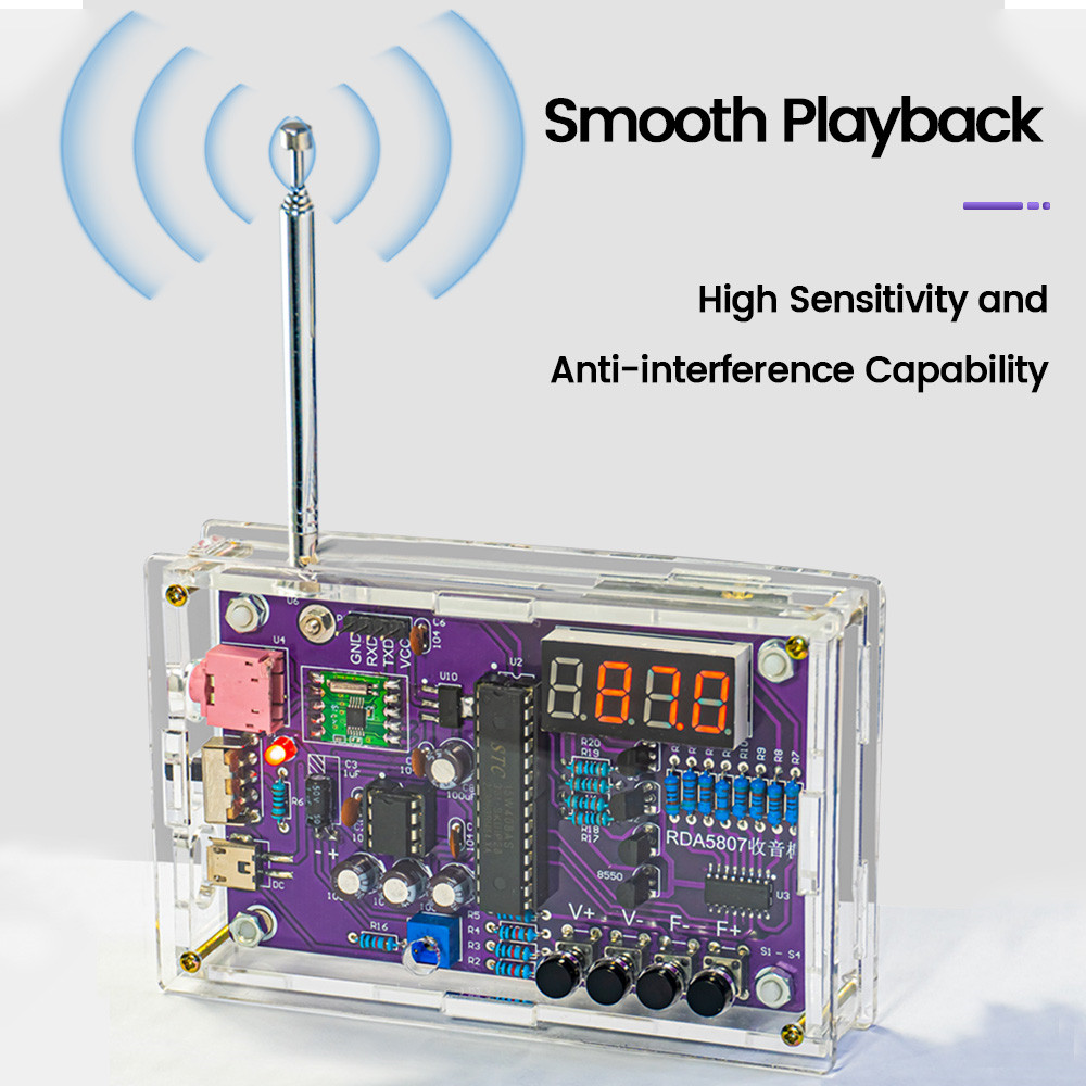 DIY FM ラジオ電子キット調整可能な周波数 87-108 - Diy Audio Electronics Kit のレビューと価格