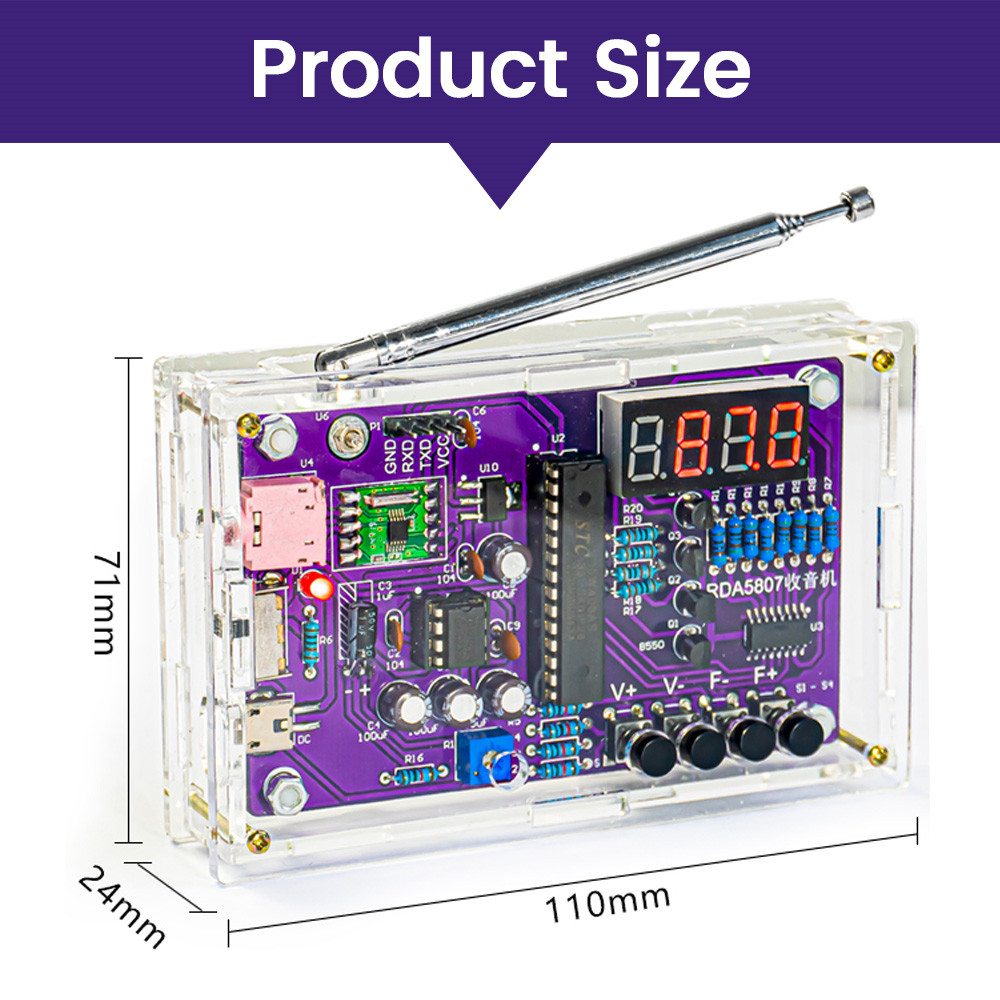 DIY FM ラジオ電子キット調整可能な周波数 87-108 - Diy Audio Electronics Kit のレビューと価格