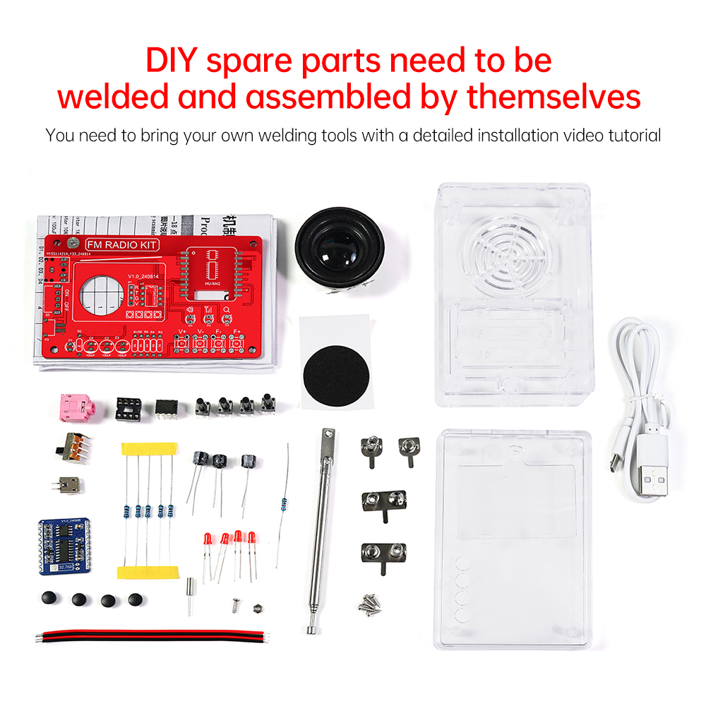 DIY FMラジオキット RDA5807モジュール 87-1 - Diy Audio Electronics Kit のレビューと価格