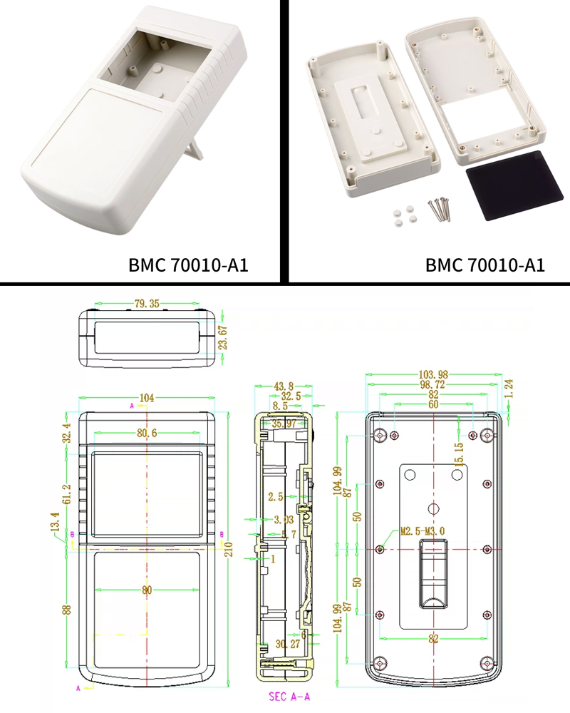 DIY ハンドヘルドプラスチックエンクロージャ電子プロジェク - Diy Electronics Cabinet のレビューと価格
