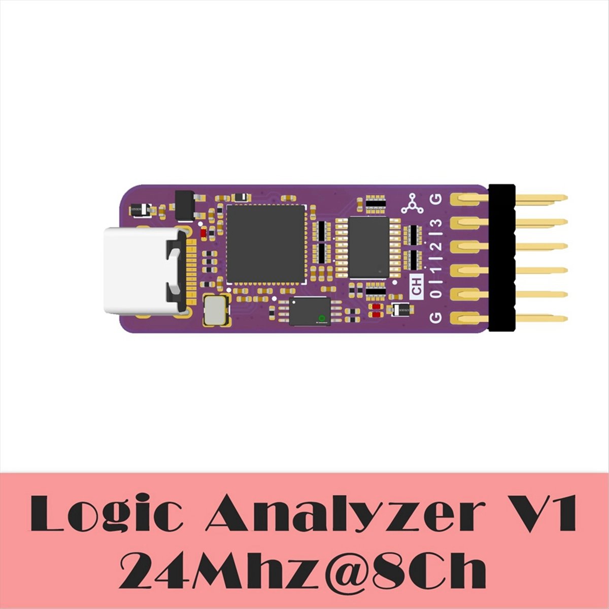 USB ロジック アナライザ DLA ミニ 24Mhz 8c - Logic Analyzer Usb のレビューと価格