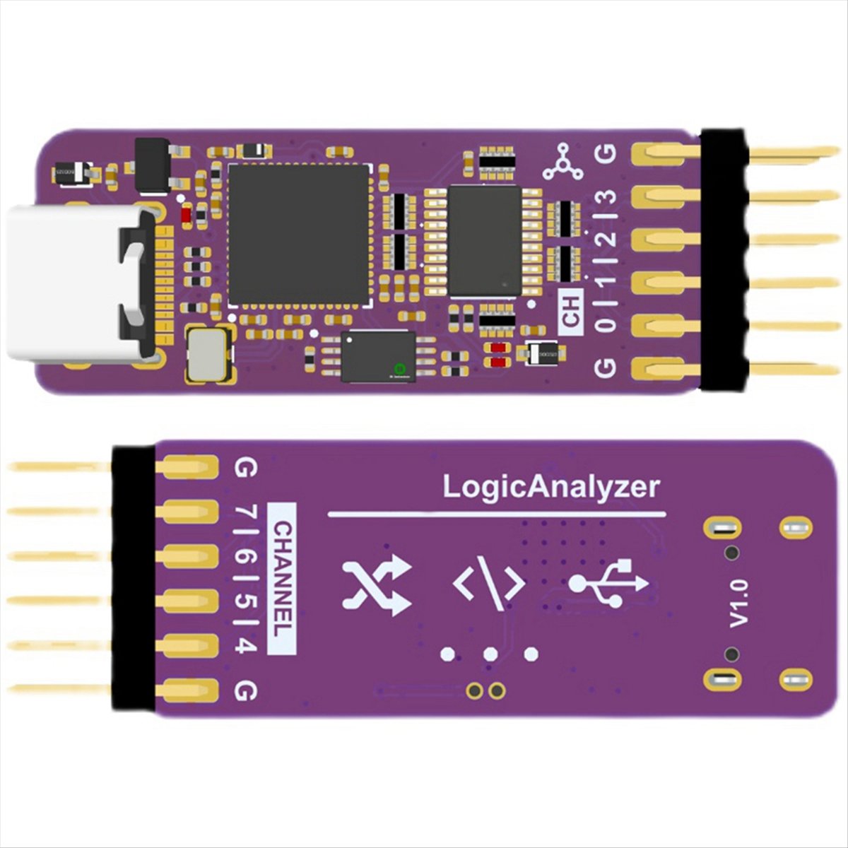 USB ロジック アナライザ DLA ミニ 24Mhz 8c - Logic Analyzer Usb のレビューと価格