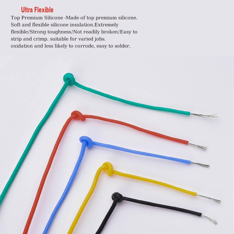 ソフトシリコンワイヤーキット 16awg 18awg 20  - Diy Electronics Project Kit のレビューと価格